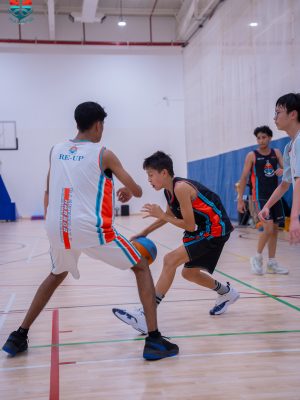 Harbor Sports Academy players driving and defending during tournament action